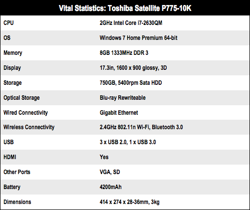 Toshiba Satellite P775