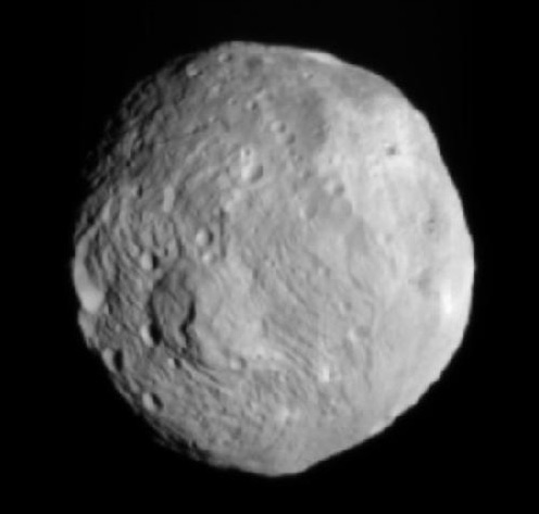 Dawn's snap of Vesta. Pic: NASA