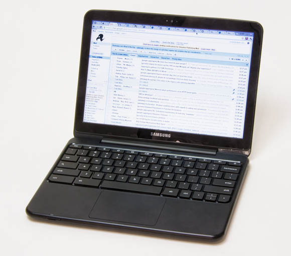 Samsung Chrome OS notebook - open