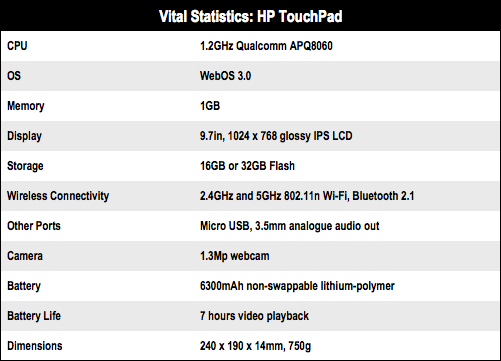 HP TouchPad