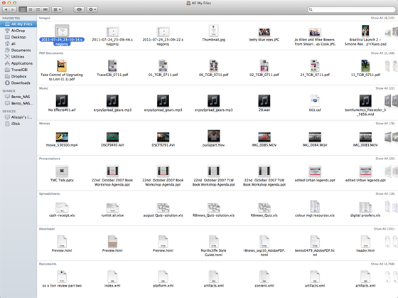 Apple Mac OS X 10.7 Lion All My Files