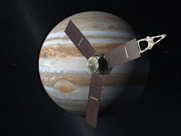 Artist's impression of Juno at Jupiter. Pic: NASA