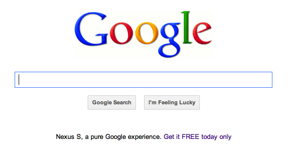 Google free Nexus S offer