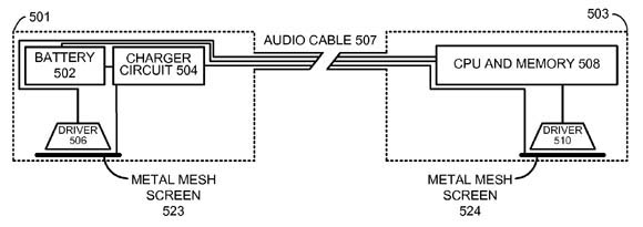 Apple inductive-charging patent illustration