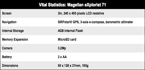 Magellan eXplorist 71