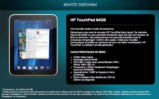HP TouchPad 64GB
