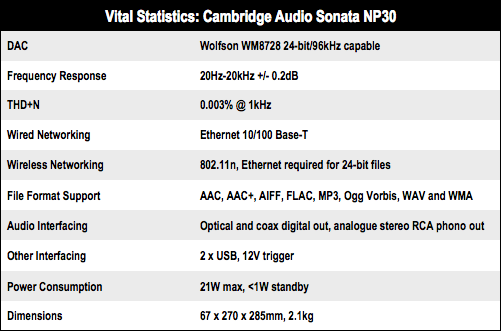 Cambridge Audio Sonata NP30