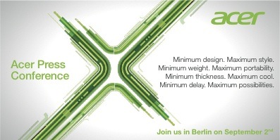 Acer's IFA 2011 invite