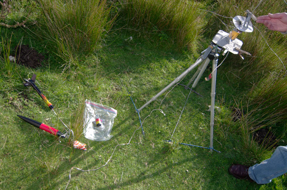 NAOMI on the ground next to the launch platform