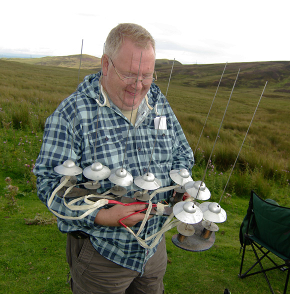 The multiple flying saucer launch platform