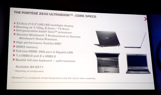 Toshiba Portege Z830 Ultrabook