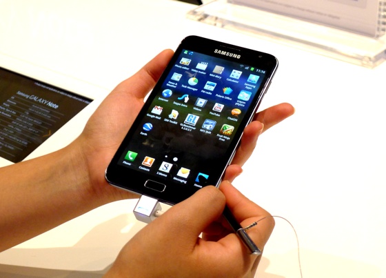 Samsung Galaxy Note smartphone