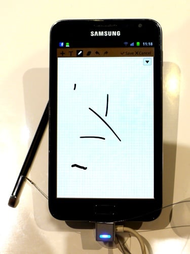 Samsung Galaxy Note smartphone
