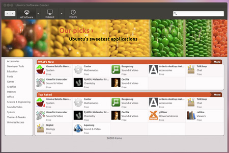 Ubuntu 11.10 software center