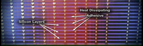 IBM 3M 3D chips side view