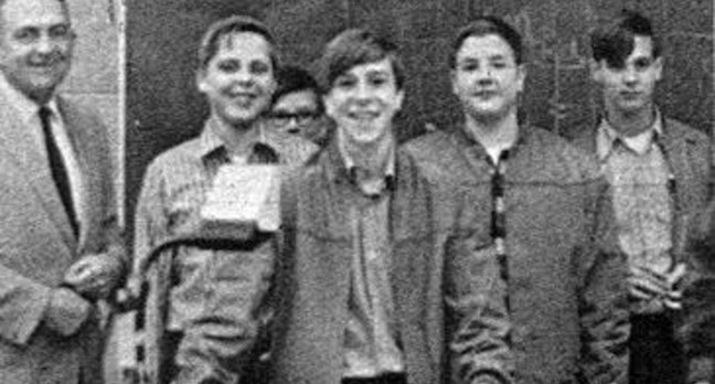Steve Jobs in a grade-school classroom