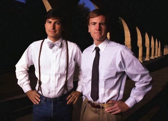 Steve Jobs and John Sculley