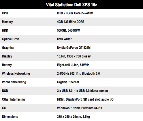 Dell Xps 15z 15 6in Core I5 Notebook The Register