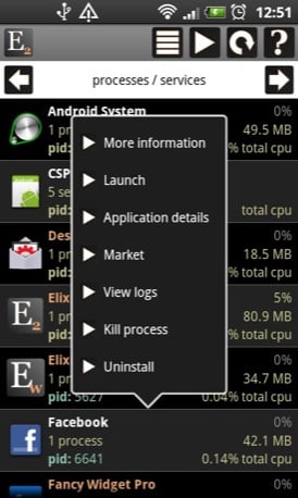 Elixir Android app screenshot