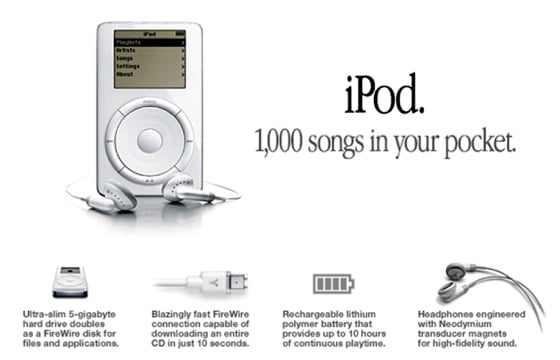 Apple promotes iPod