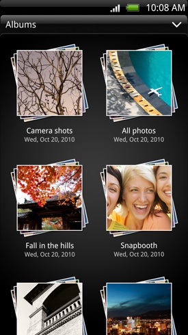 HTC Evo 3D Android smartphone Gallery app