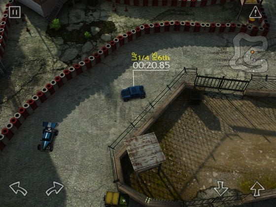 Reckless Racing HD iOS game screenshot