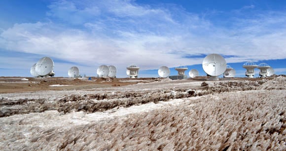 Atacama Large Millimeter/submillimeter Array (ALMA) with 16 dishes installed