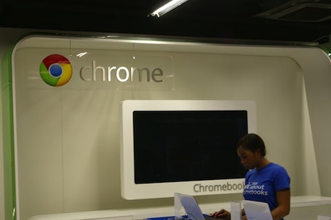 Chrome Zone in PC world, London, credit: The Register