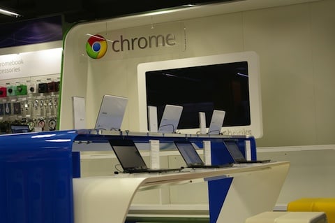 Chrome Zone in PC world, London, credit: the Register