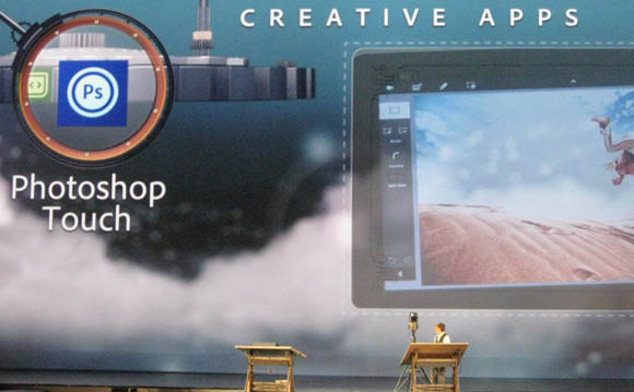Adobe CTO Kevin Lynch announces Photoshop Touch at the Adobe MAX conference