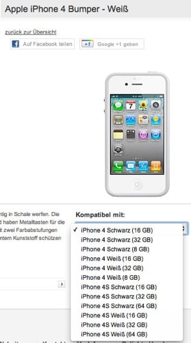 Vodafone Germany iPhone 4S, 8GB iPhone 4 screenshot