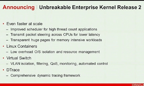 Oracle Linux kernel 2 beta