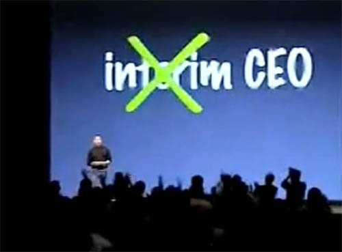 Macworld Expo 2000 – Steve Jobs drops the 'interim' part of 'interim CEO'