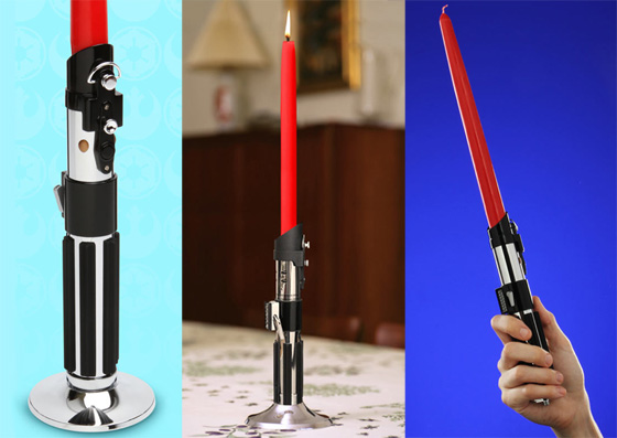 ThinkGeek's Star Wars Lightsabre Candlestick