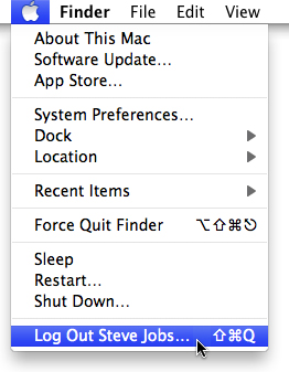 Log Out Steve Jobs... screenshot