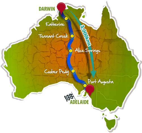 Darwin to Adelaide, here we come