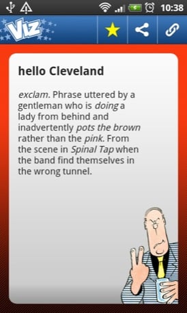 Viz Profanisaurus mobile app screenshot