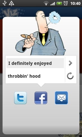 Viz Profanisaurus mobile app screenshot