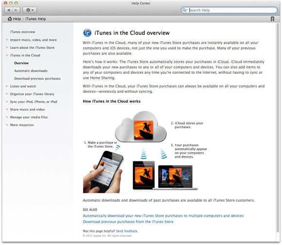 iTunes in the Cloud overview