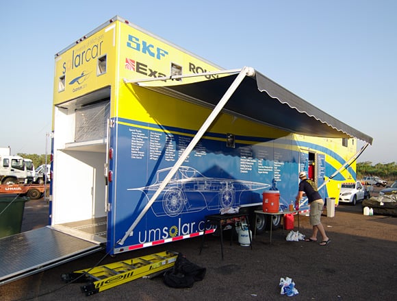 The University of Michigan's mighty trailer