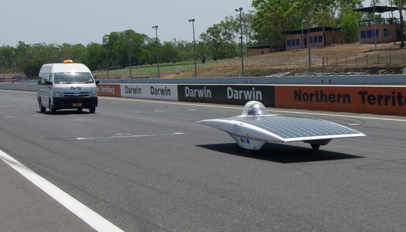 MIT's car guns it round the track