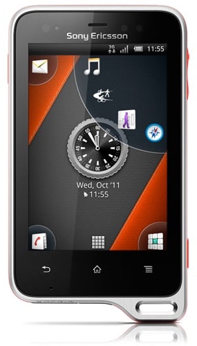 Sony Ericsson Xperia Active smartphone with ANT+