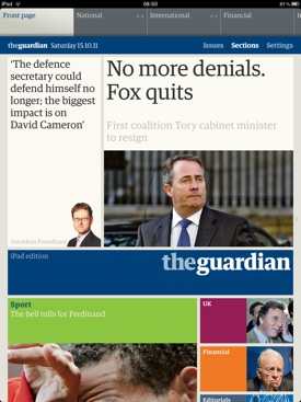 The Guardian iPad Edition