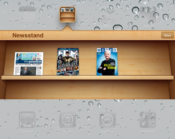 Apple iOS 5's Newsstand