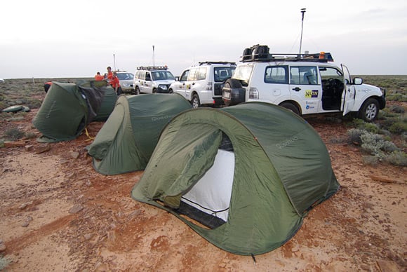 Dutch tents this evening beside the Stuart Highway