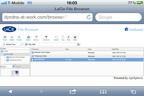 LaCie LaPlug networked storage