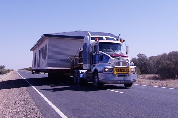 Another building on a truck on Oz's Stuart Highway