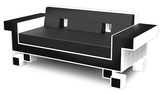 Retro Space Invaders Couch