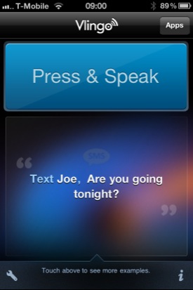 Vlingo iOS voice-recognition app