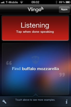 Vlingo iOS voice-recognition app